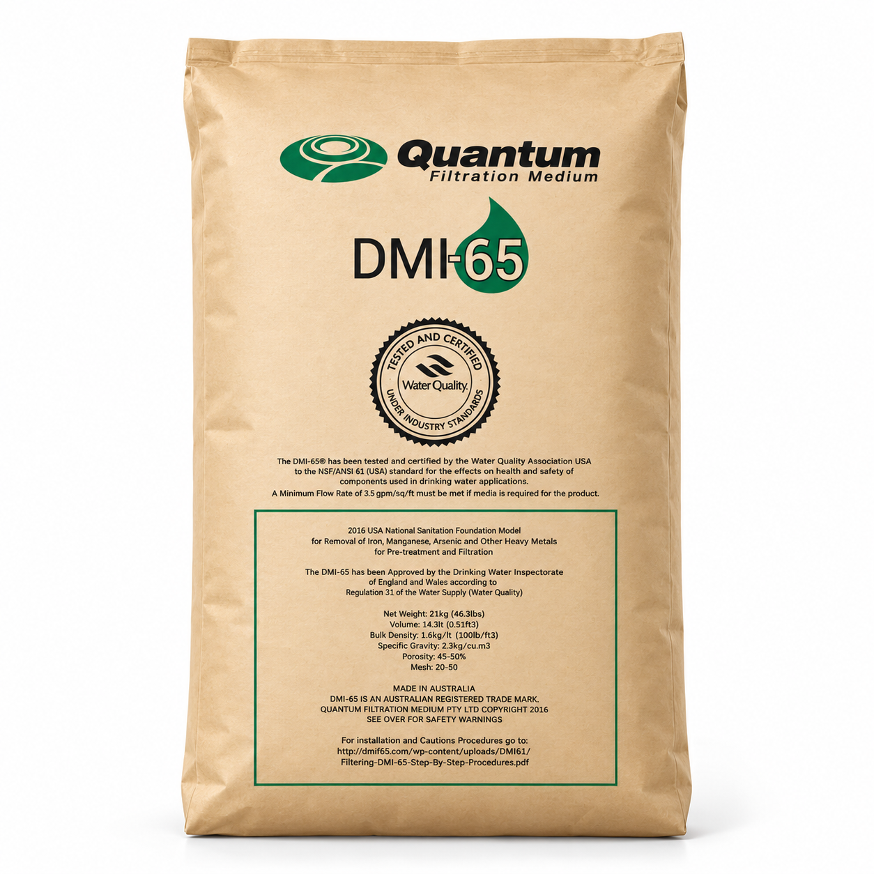 Medio filtrante catalizador , dmi-65